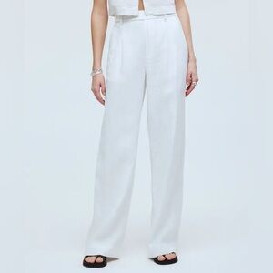 Madewell 15” waistband - The Harlow Wide-Leg Pant in 100% Linen